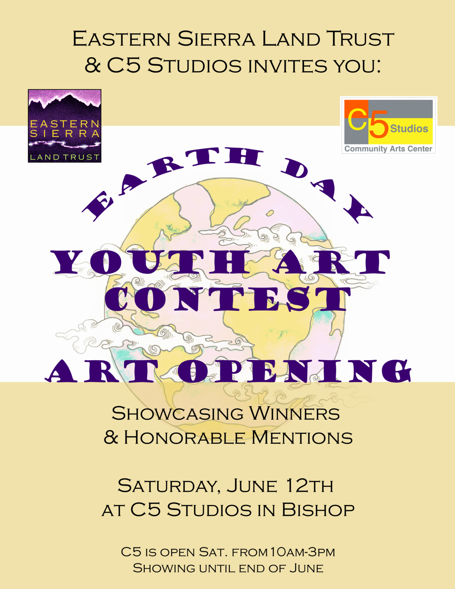 Earth Day Youth Art Contest Art Opening Invitation